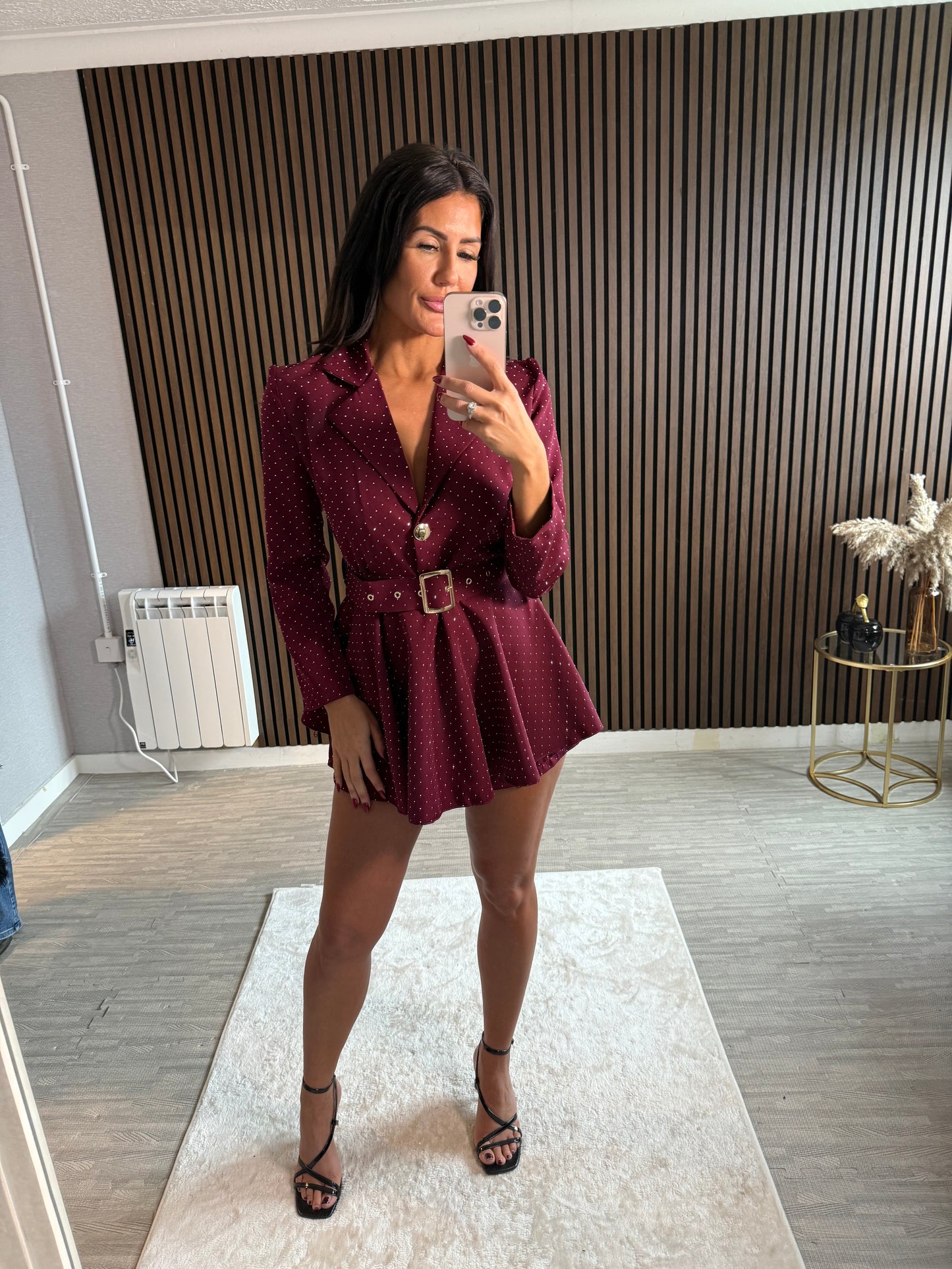 PENNY - Belted Sequin Playsuit