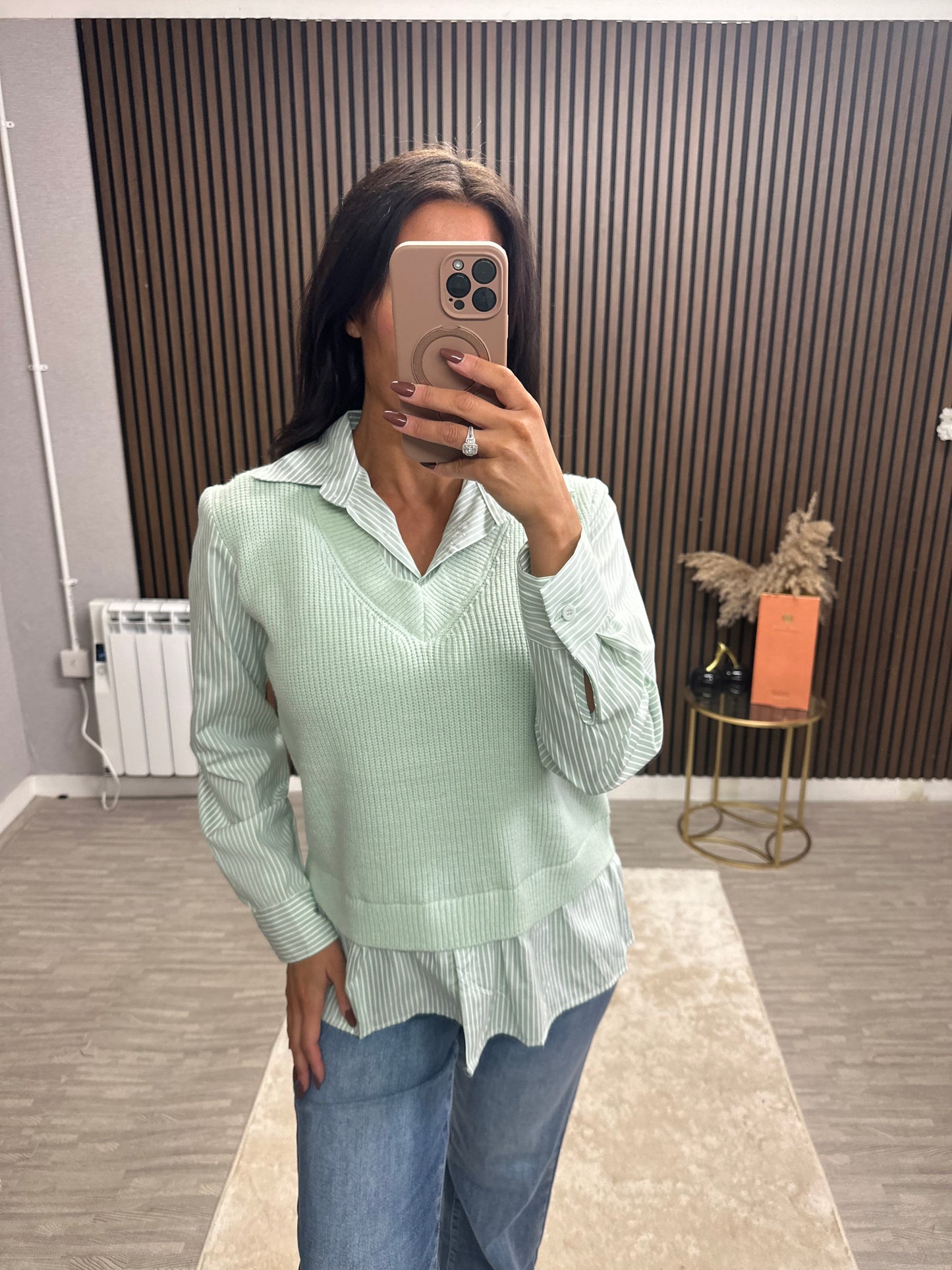 LUNA Stripe Shirt with Jumper