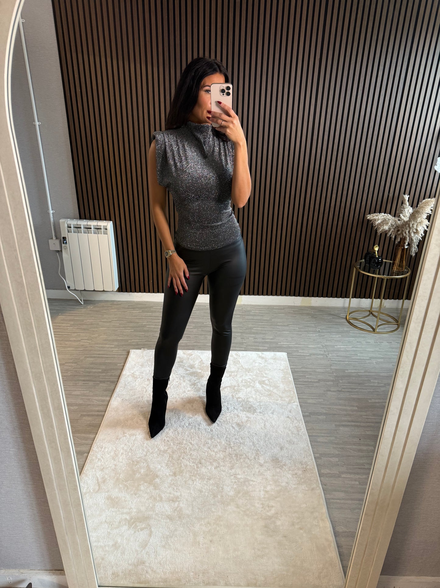 INDIA - Sparkle Cowl Neck Top