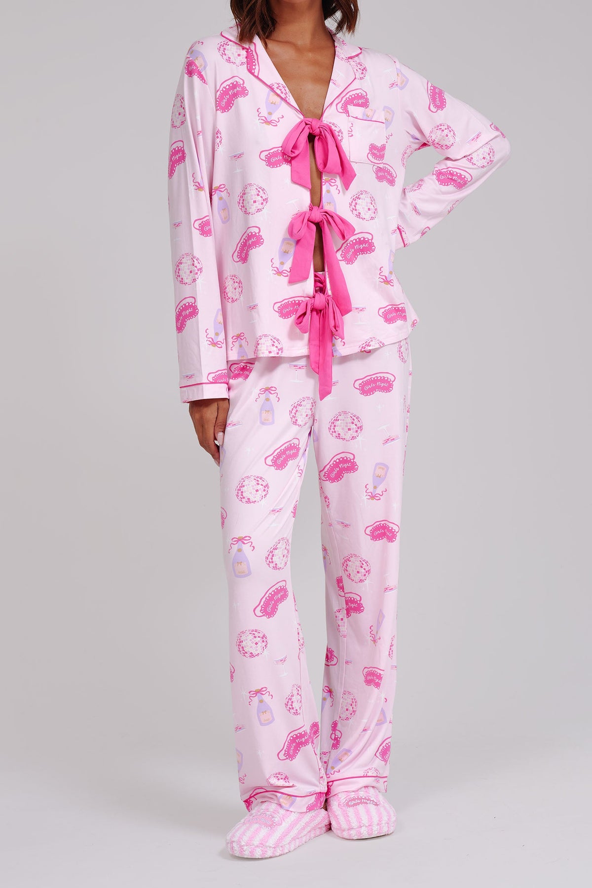 PRE-ORDER - Pink Girls Night Pyjamas - 796138