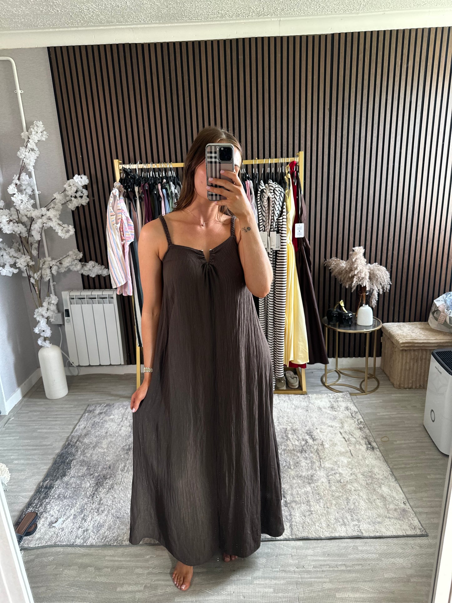 EDEN Rope Strap Smock Dress