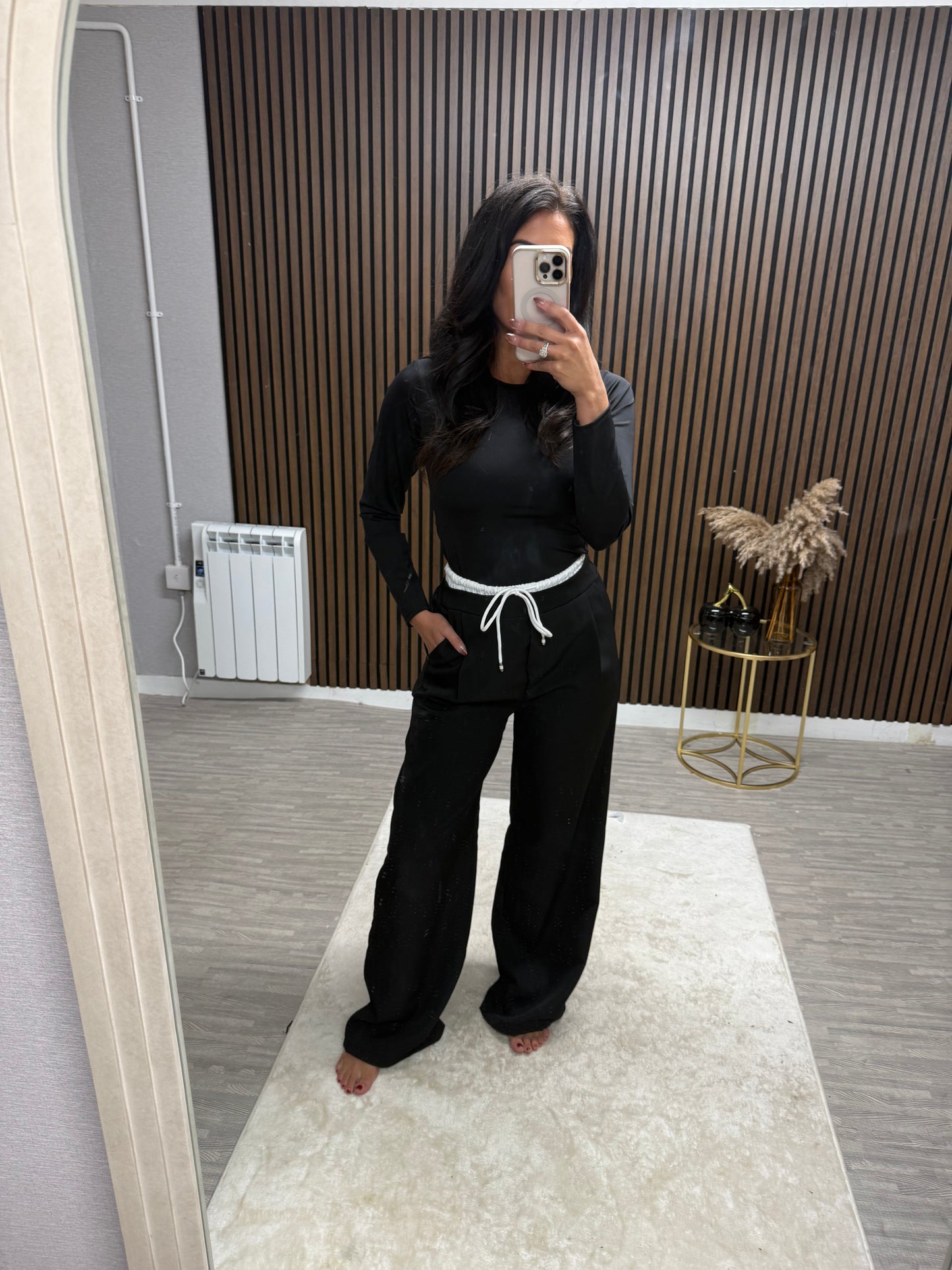 White Waistband Trousers