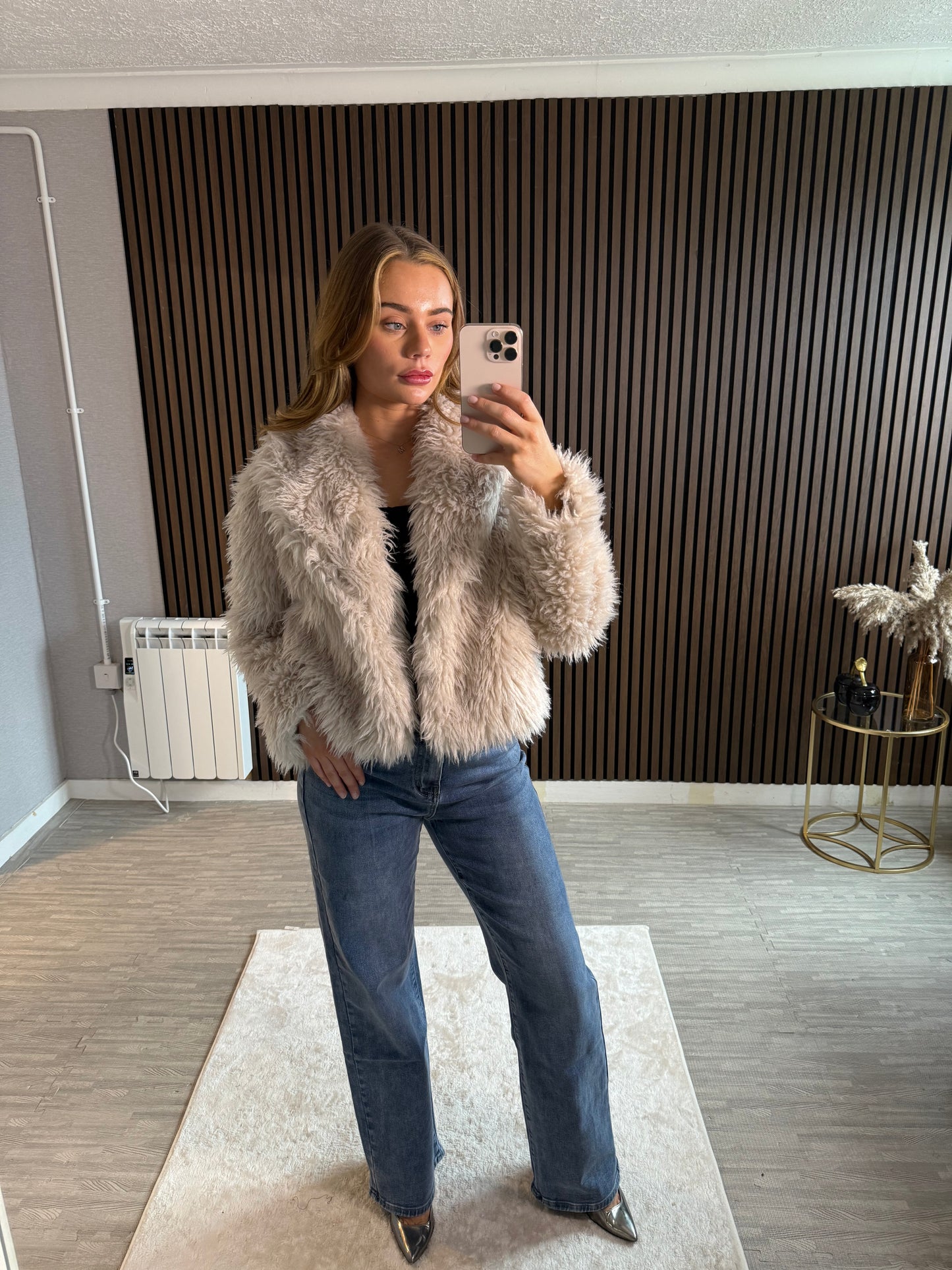 TIFFANY - Shaggy Faux Fur Coat