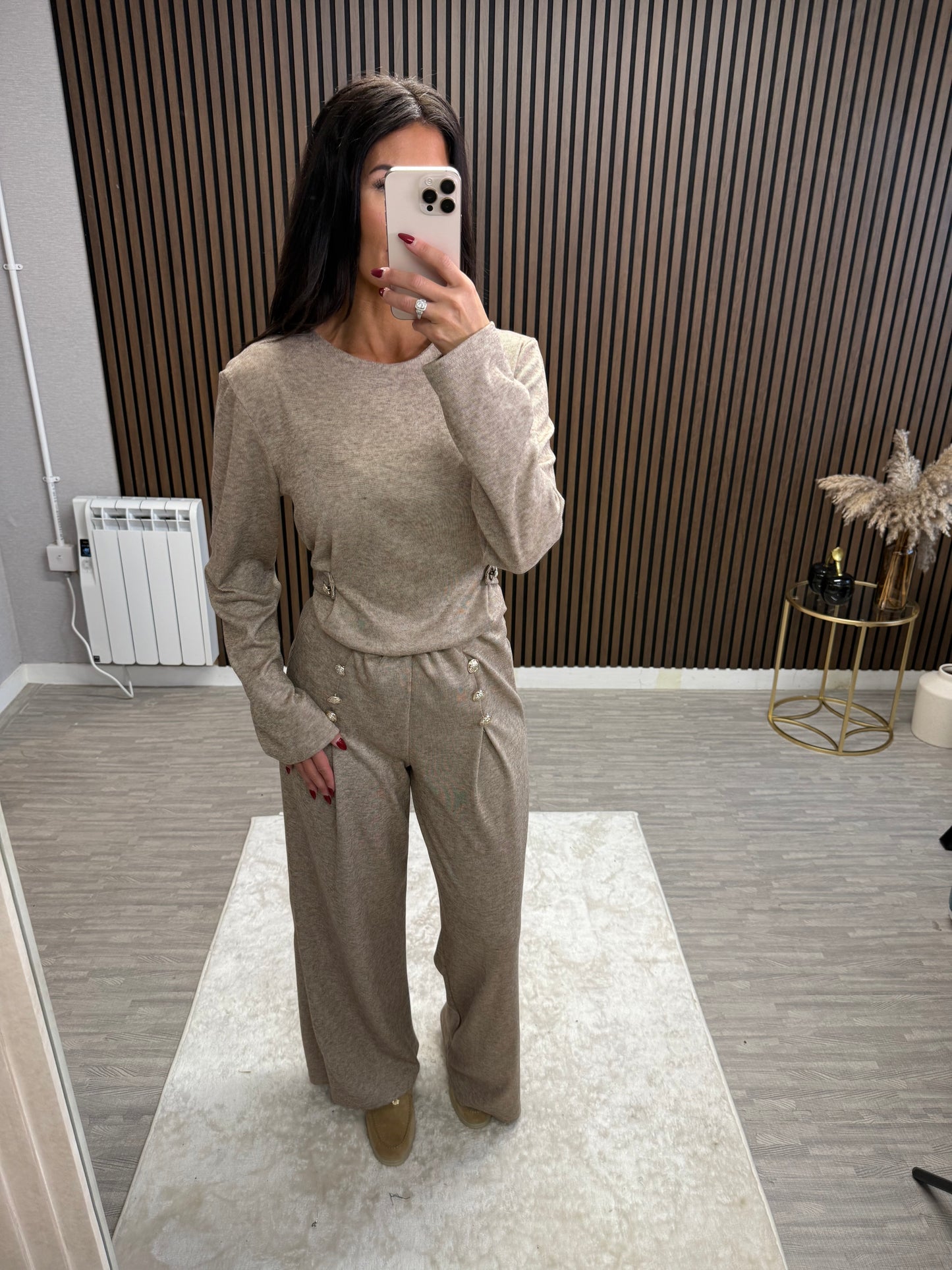 LACEY - Soft Lounge Set with Button Detail