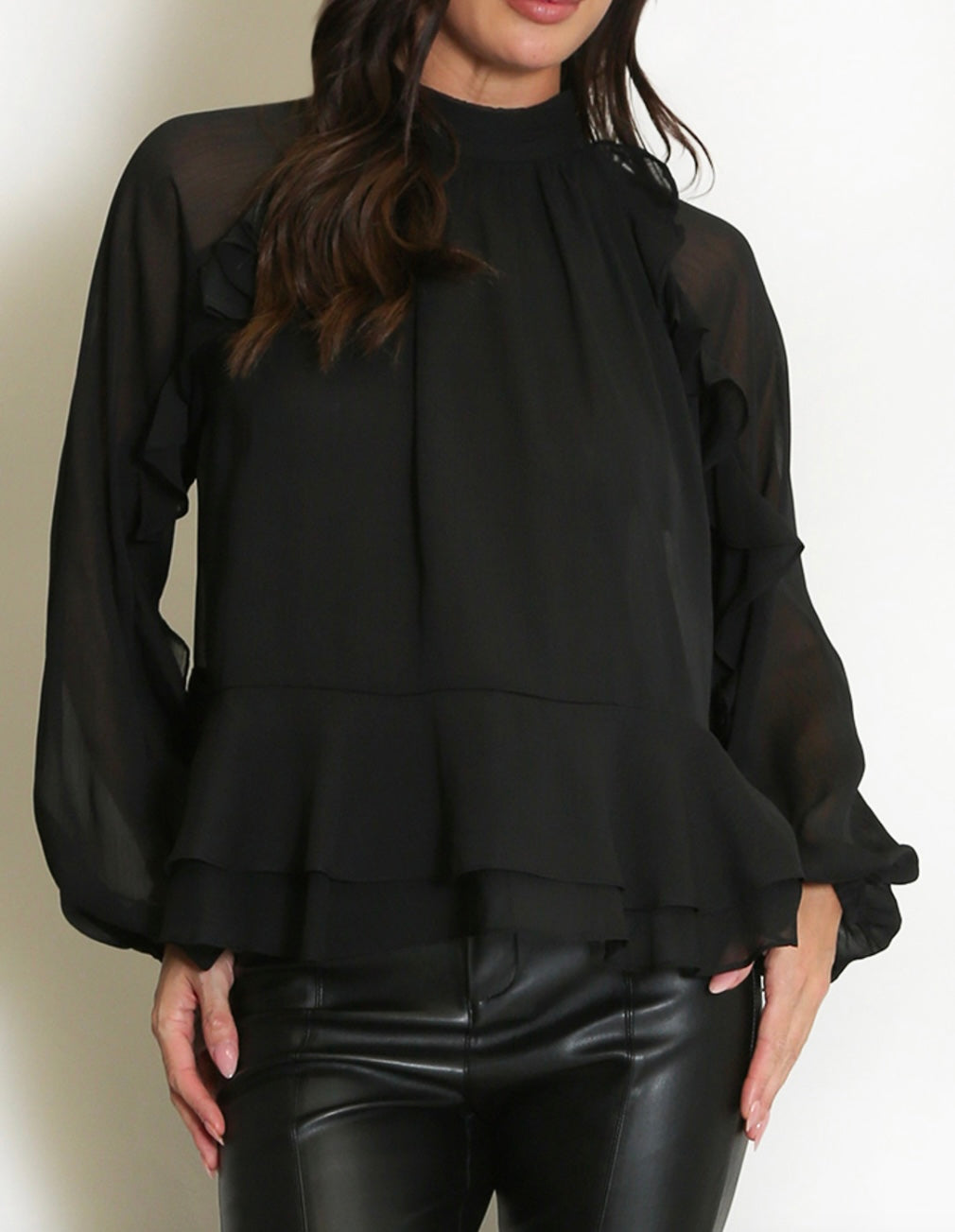 Rose Ruffle Blouse