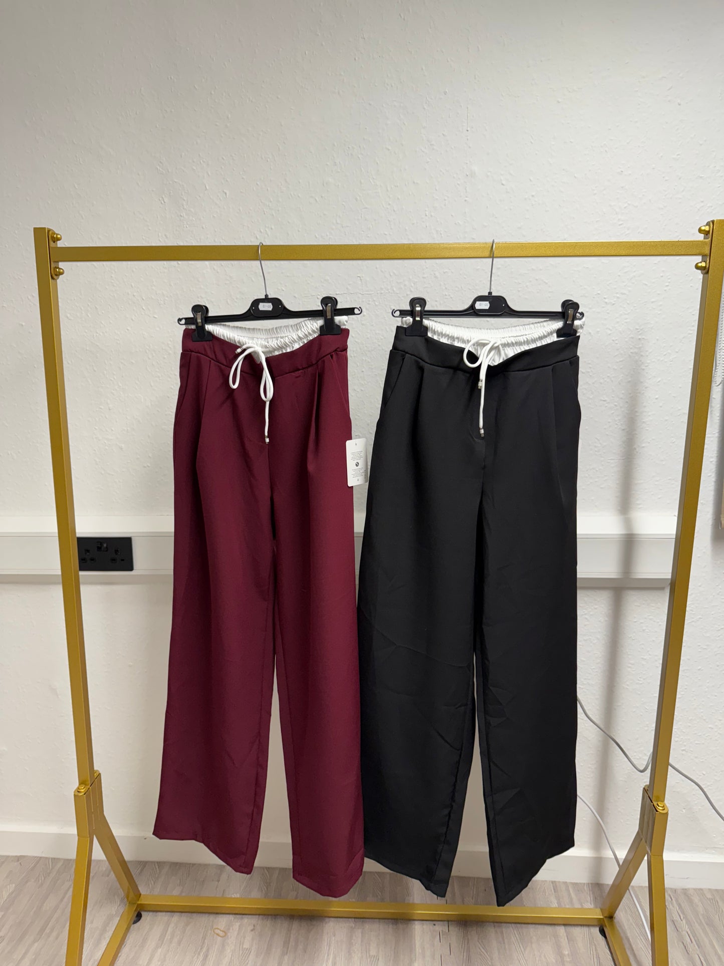 White Waistband Trousers