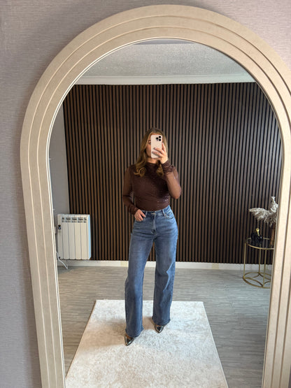 KENNEDY - Mesh Sparkle Top