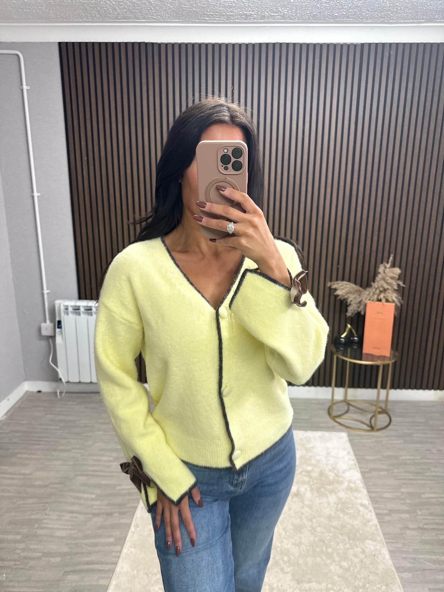 HOPE  - Soft Cardigan with Bow Detail