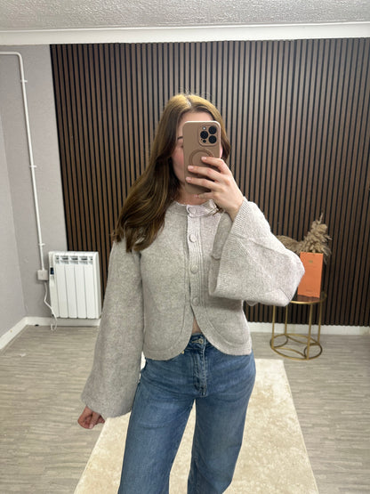 PRE ORDER - LARA Knit Cardigan - Flute Sleeve