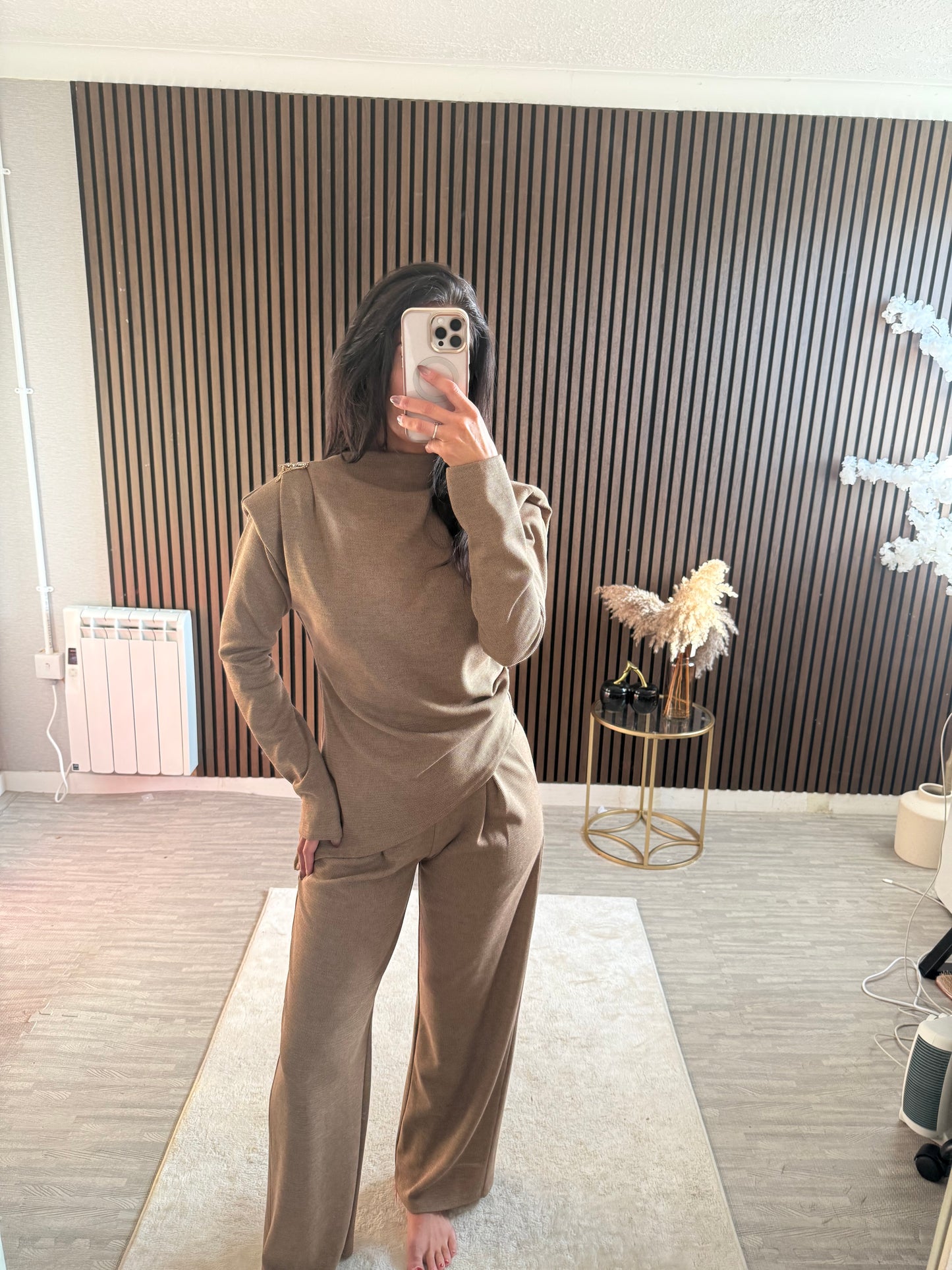 Ruched Shoulder Lounge Set