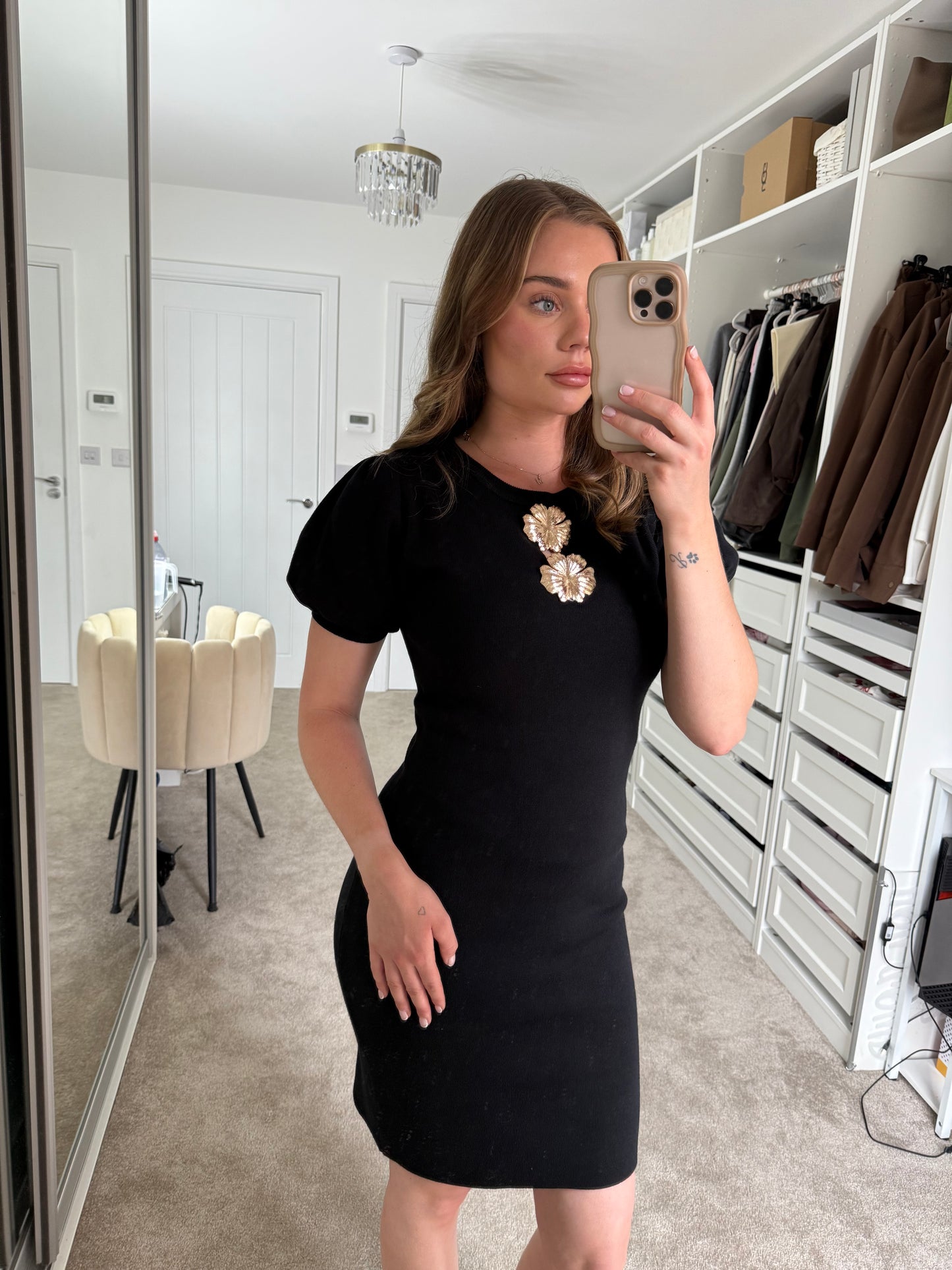 Caitlin Soft Knit Midi Dress