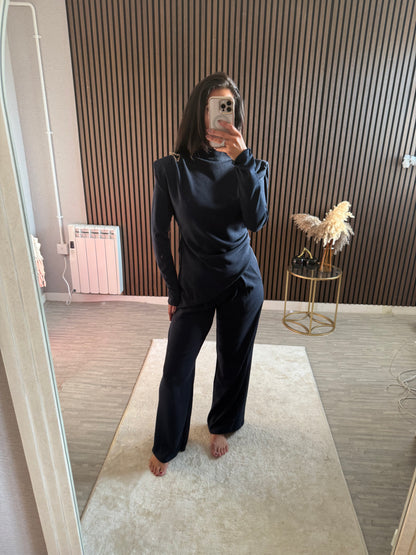 Ruched Shoulder Lounge Set