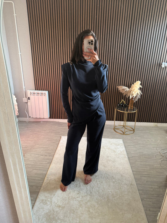 Ruched Shoulder Lounge Set