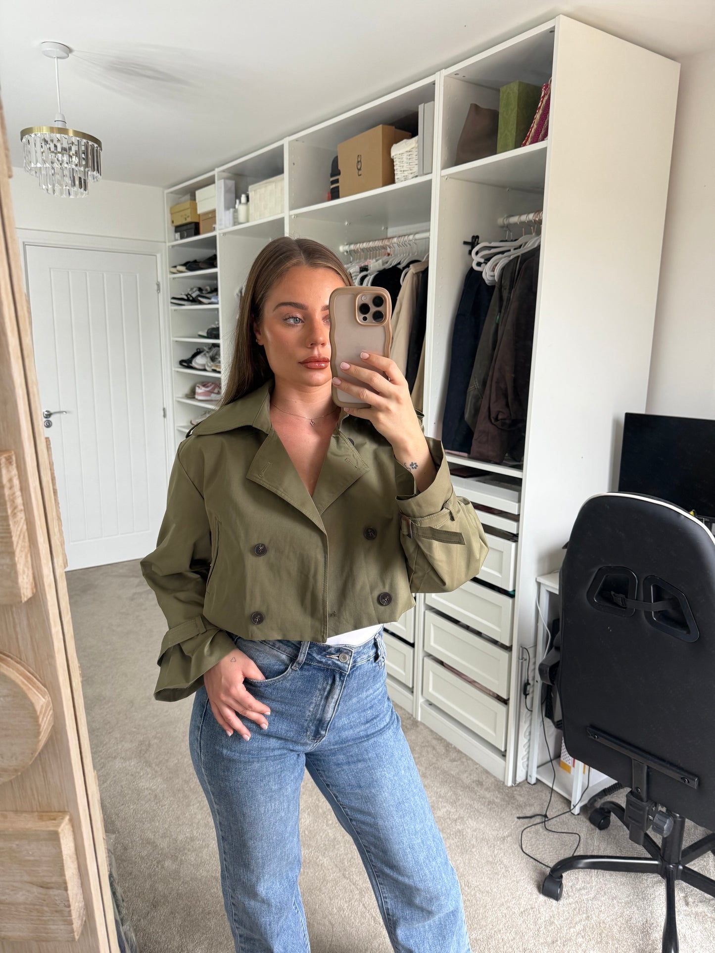 TONI - Cropped Trench Jacket