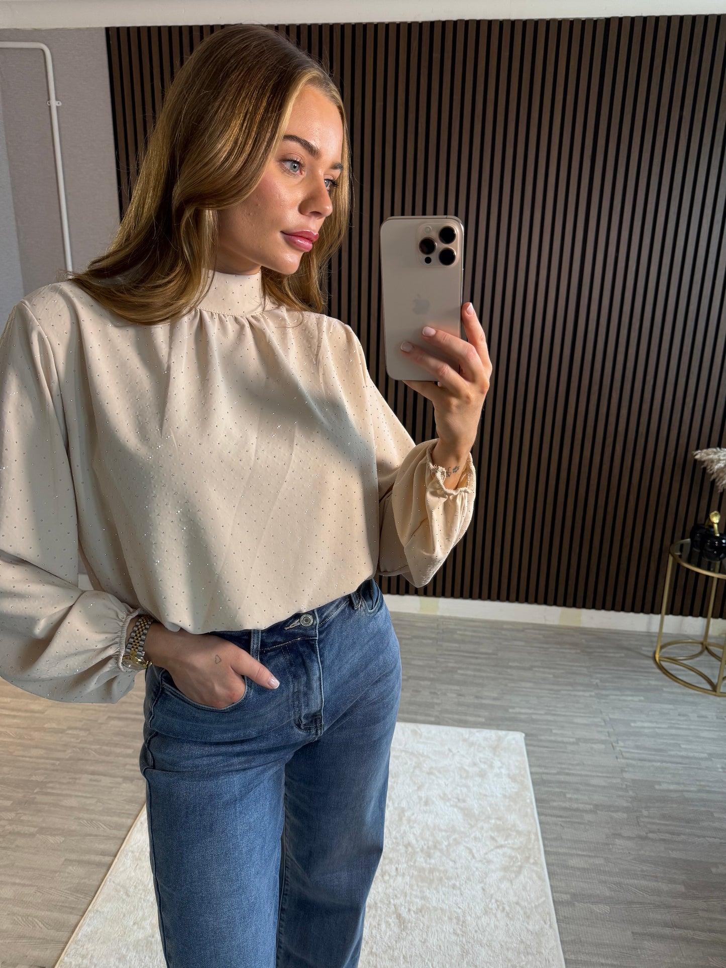 JORDAN - Puffball Sparkle Top