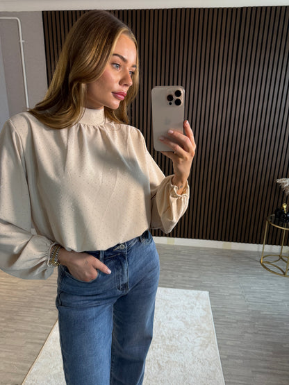 JORDAN - Puffball Sparkle Top