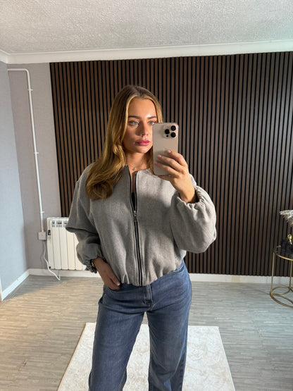 EMMA - Puffball Herringbone Jacket