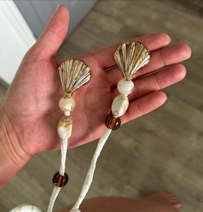 Shimmer Texture Bikini with shell decal