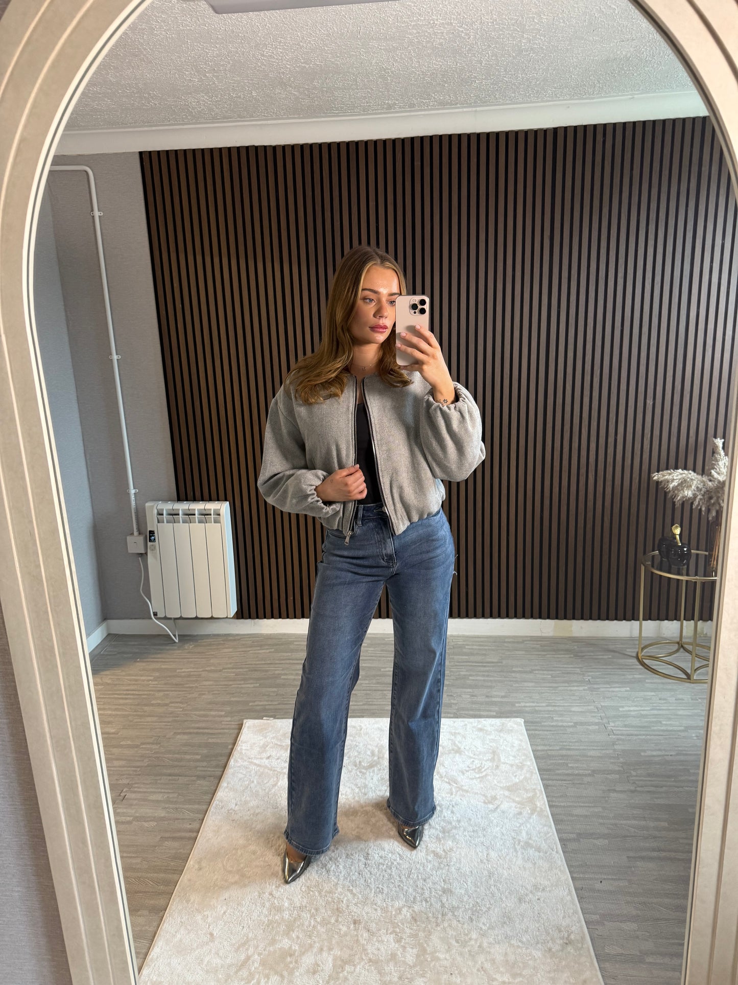 EMMA - Puffball Herringbone Jacket