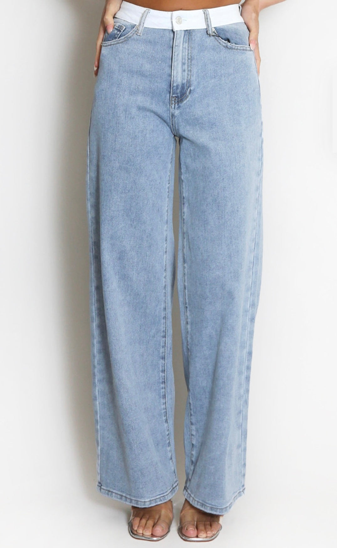 Rosie White Waistband Jean