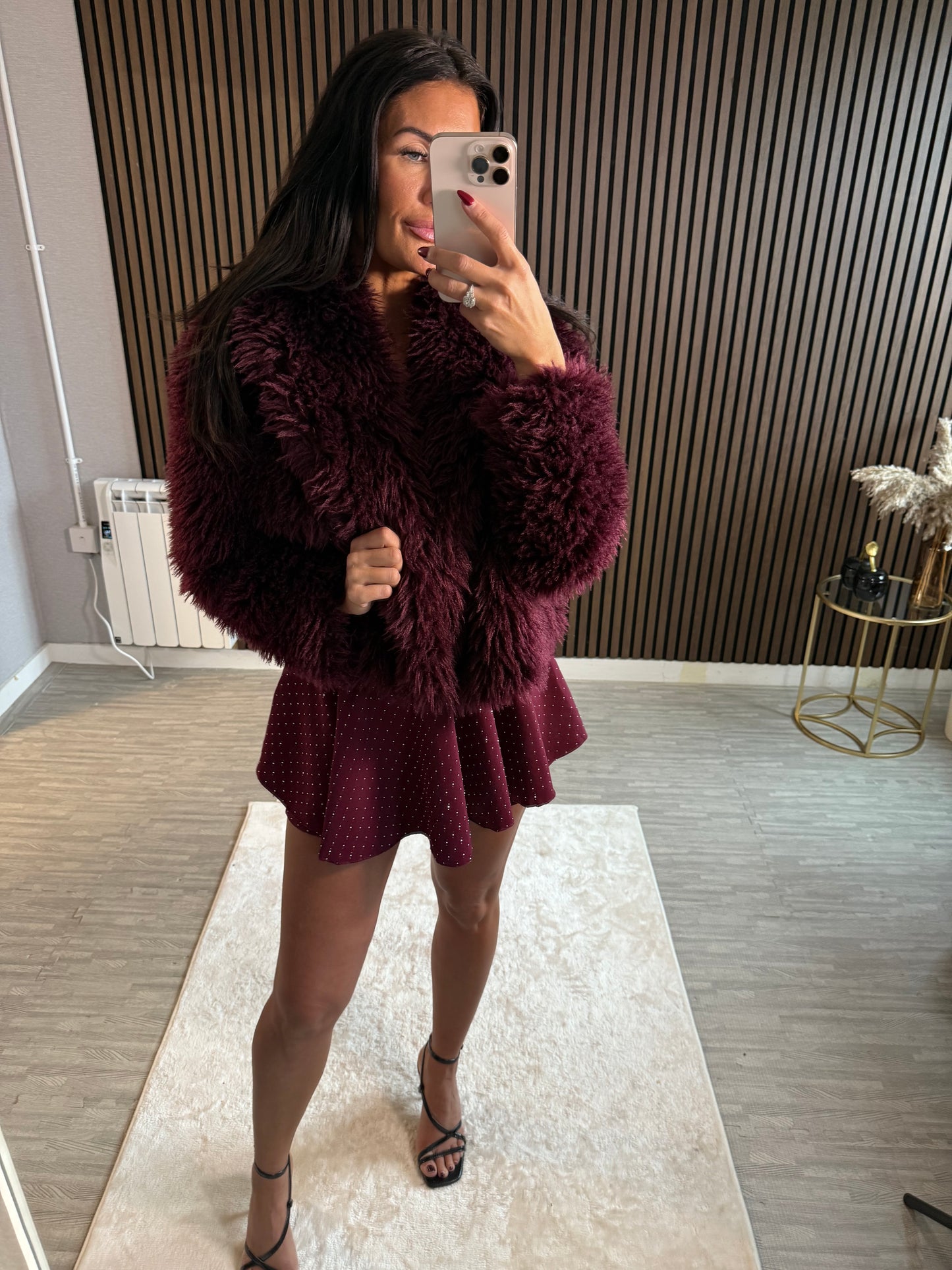 TIFFANY - Shaggy Faux Fur Coat