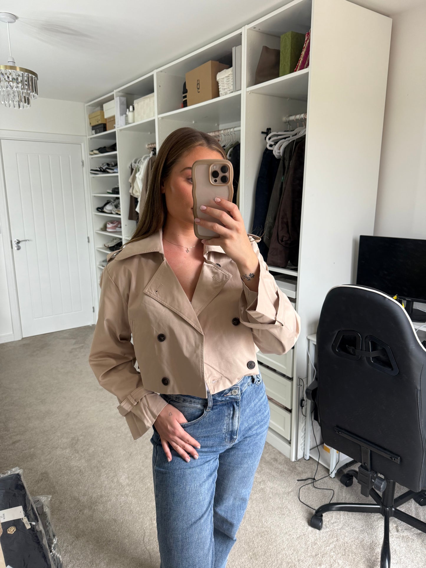 TONI - Cropped Trench Jacket