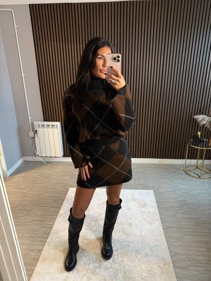 BRITTANY - Oversize Jumper and Skirt Set