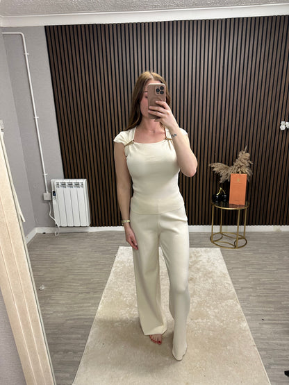 ROBYN - Gold Buckle Detail Lounge Set