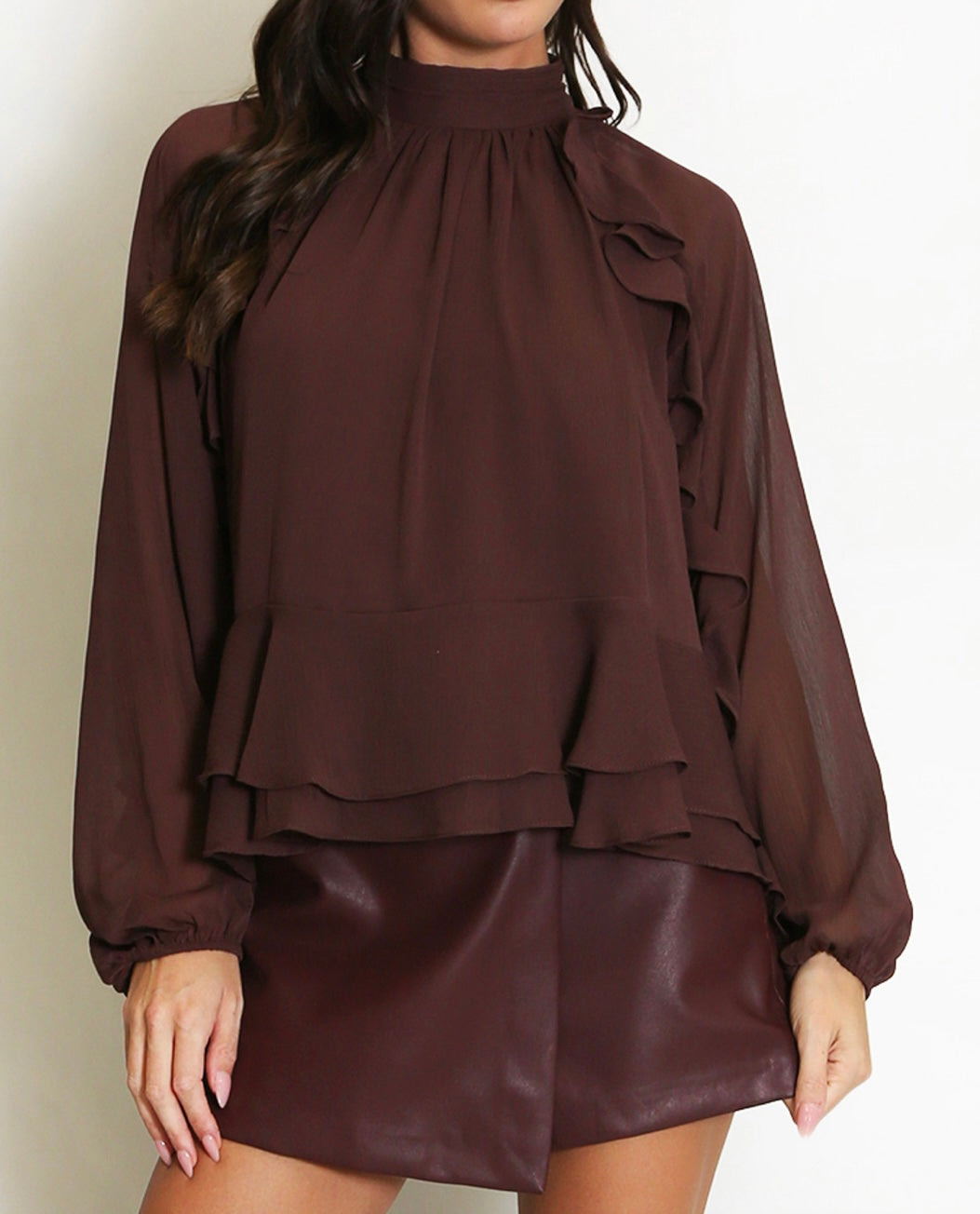 Rose Ruffle Blouse