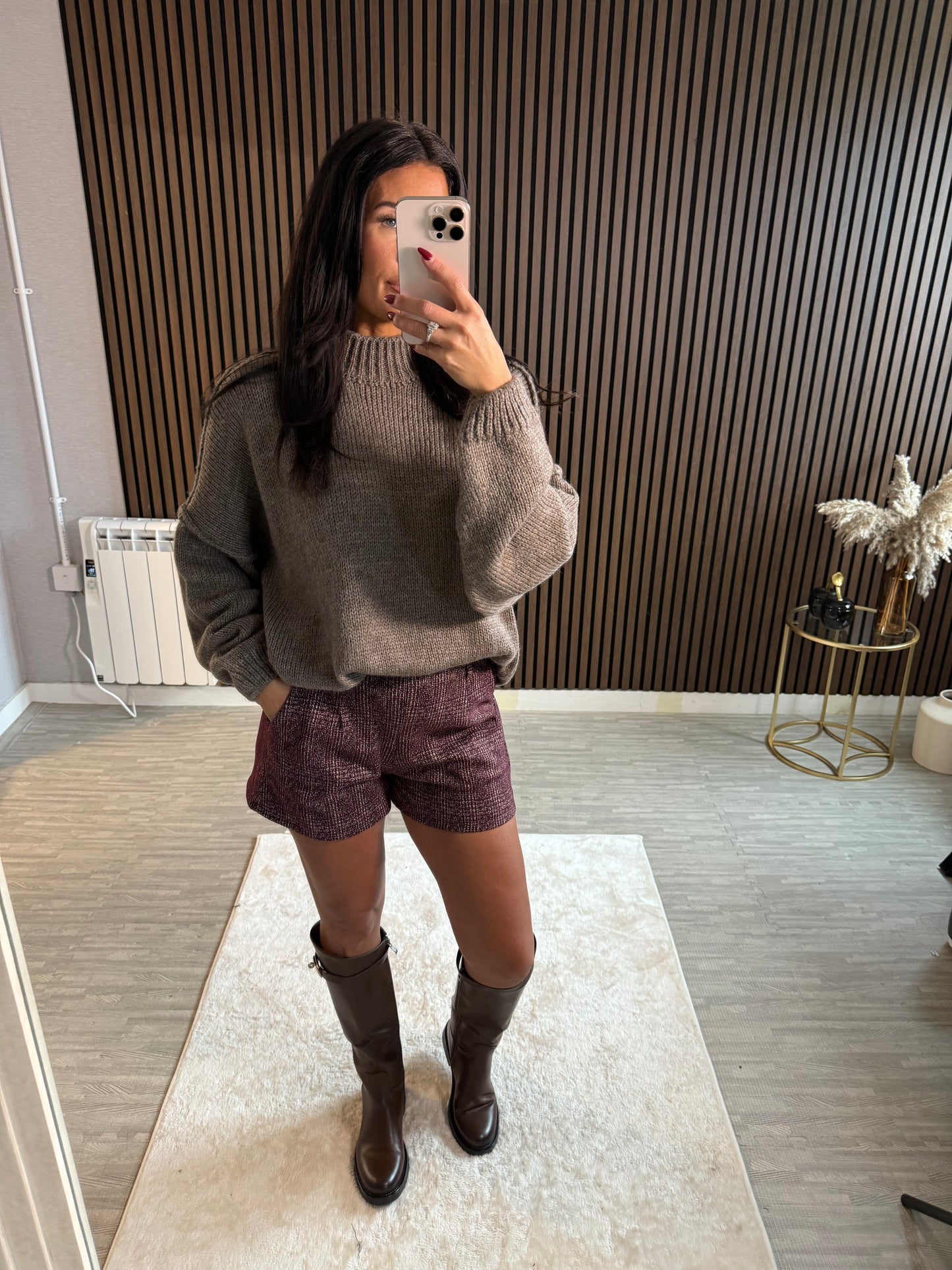 FAITH - Tweed Shorts with Belt