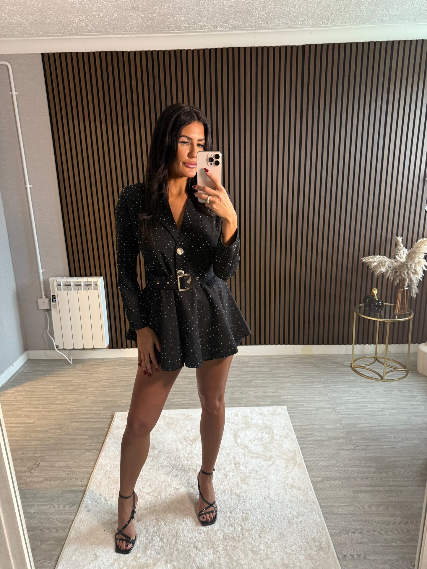 PENNY - Belted Sequin Playsuit