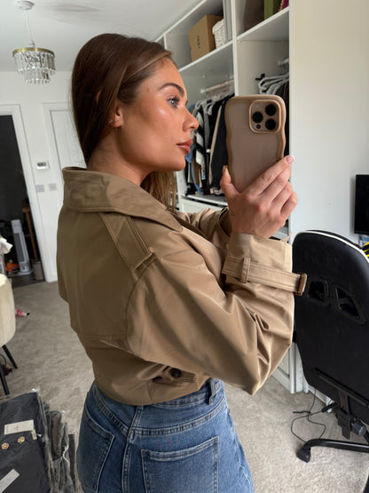 TONI - Cropped Trench Jacket