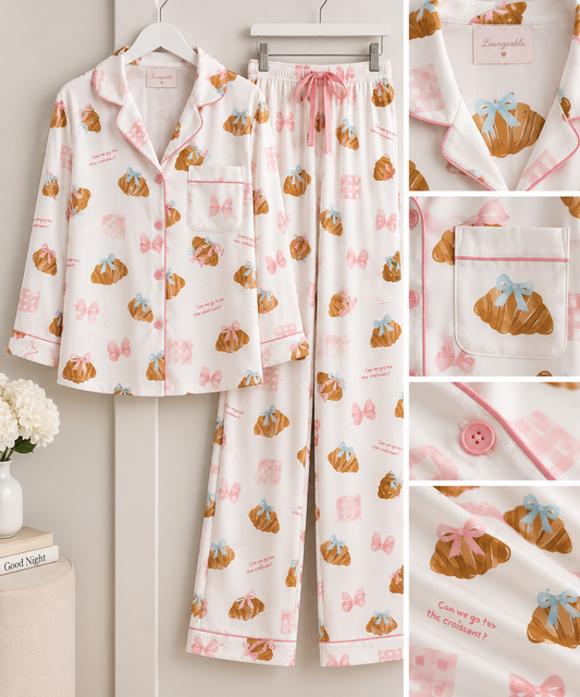 PRE-ORDER - Croissants Bow Pyjamas - 796148