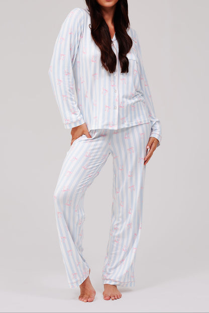 PRE-ORDER - Stripe Bow Pyjamas - 796149