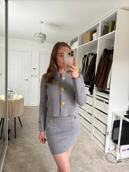 Billie Soft Knit Skirt & Cardigan Set