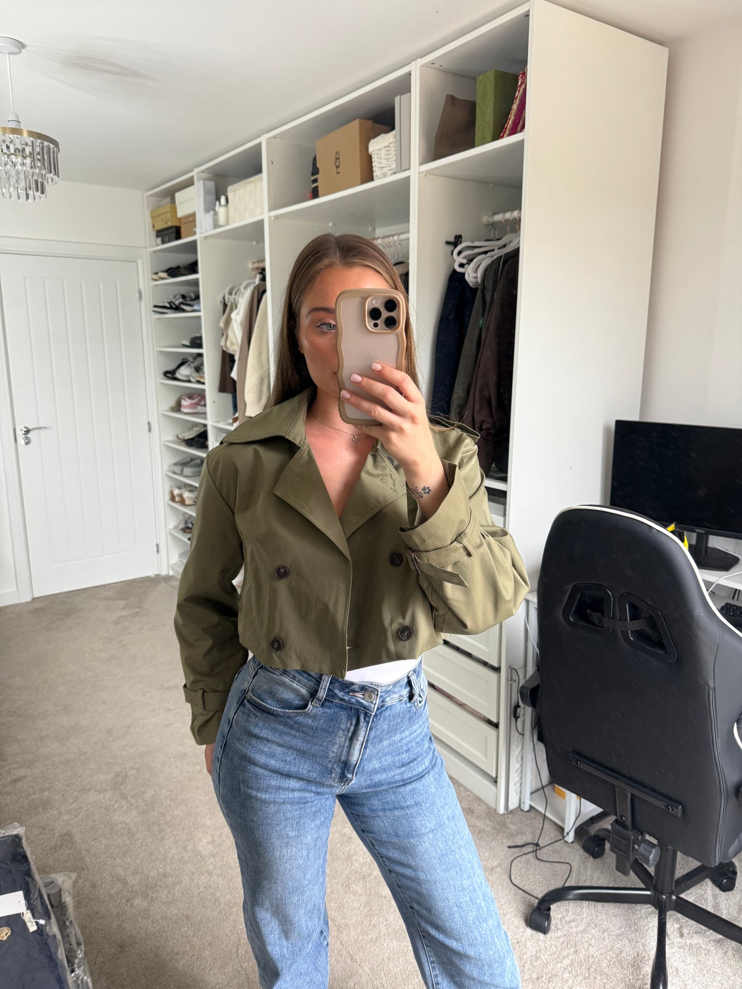 TONI - Cropped Trench Jacket