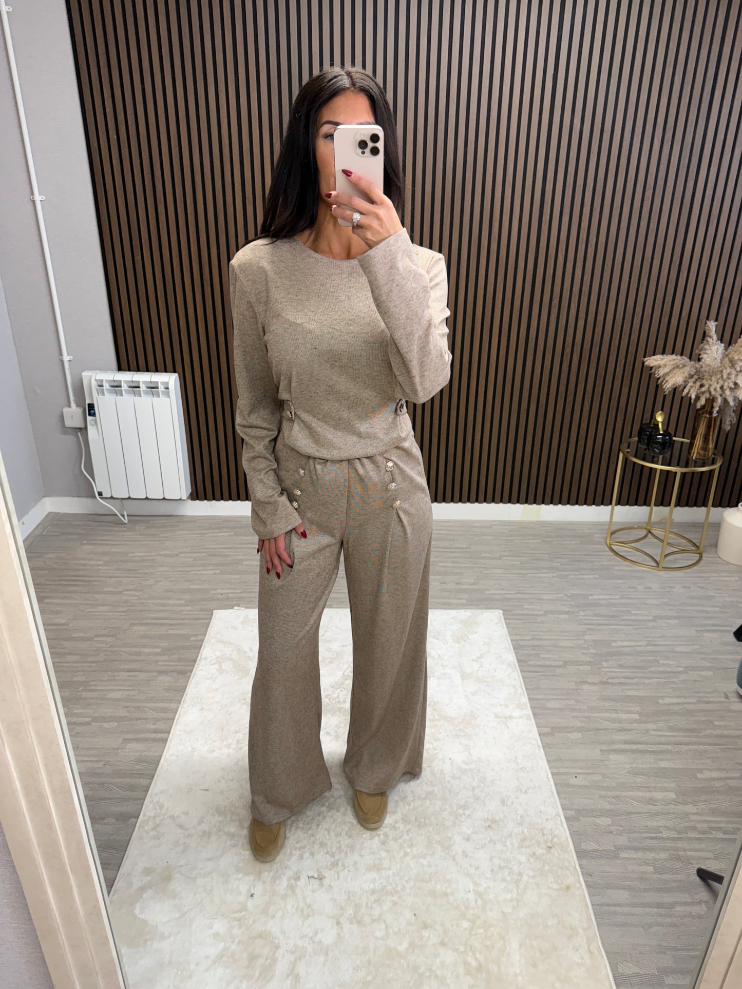 LACEY - Soft Lounge Set with Button Detail