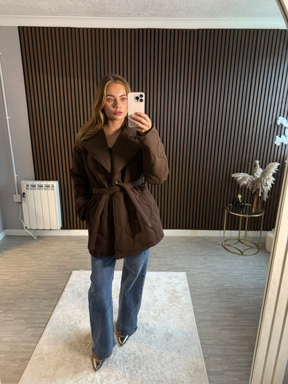 JOLENE - Quilted Jacket with Belt