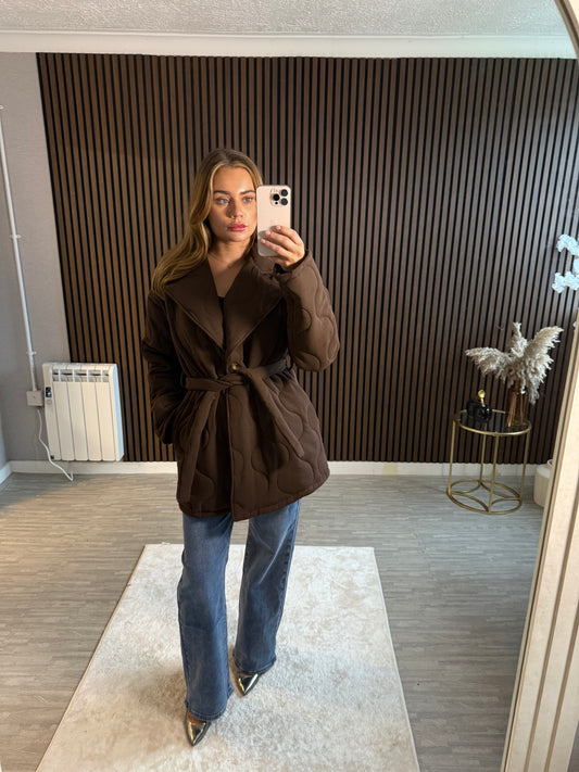 JOLENE - Quilted Jacket with Belt