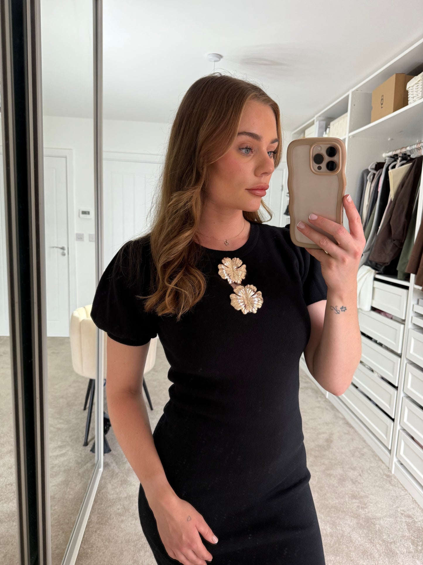 Caitlin Soft Knit Midi Dress