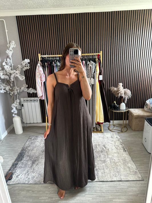 EDEN Rope Strap Smock Dress