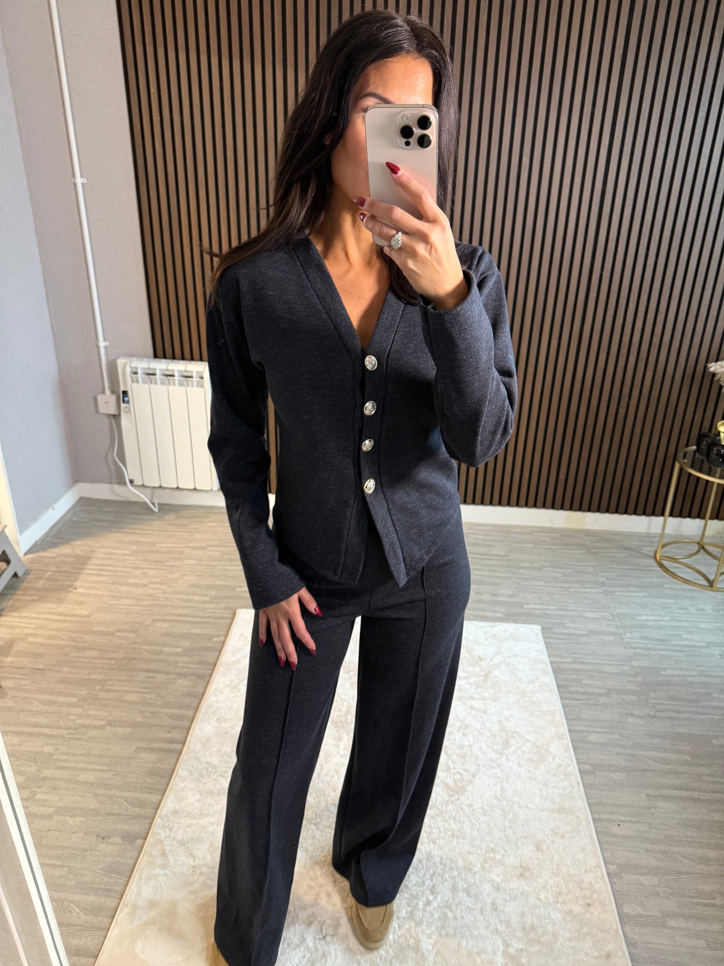 LEXI - Button Corset Lounge Set