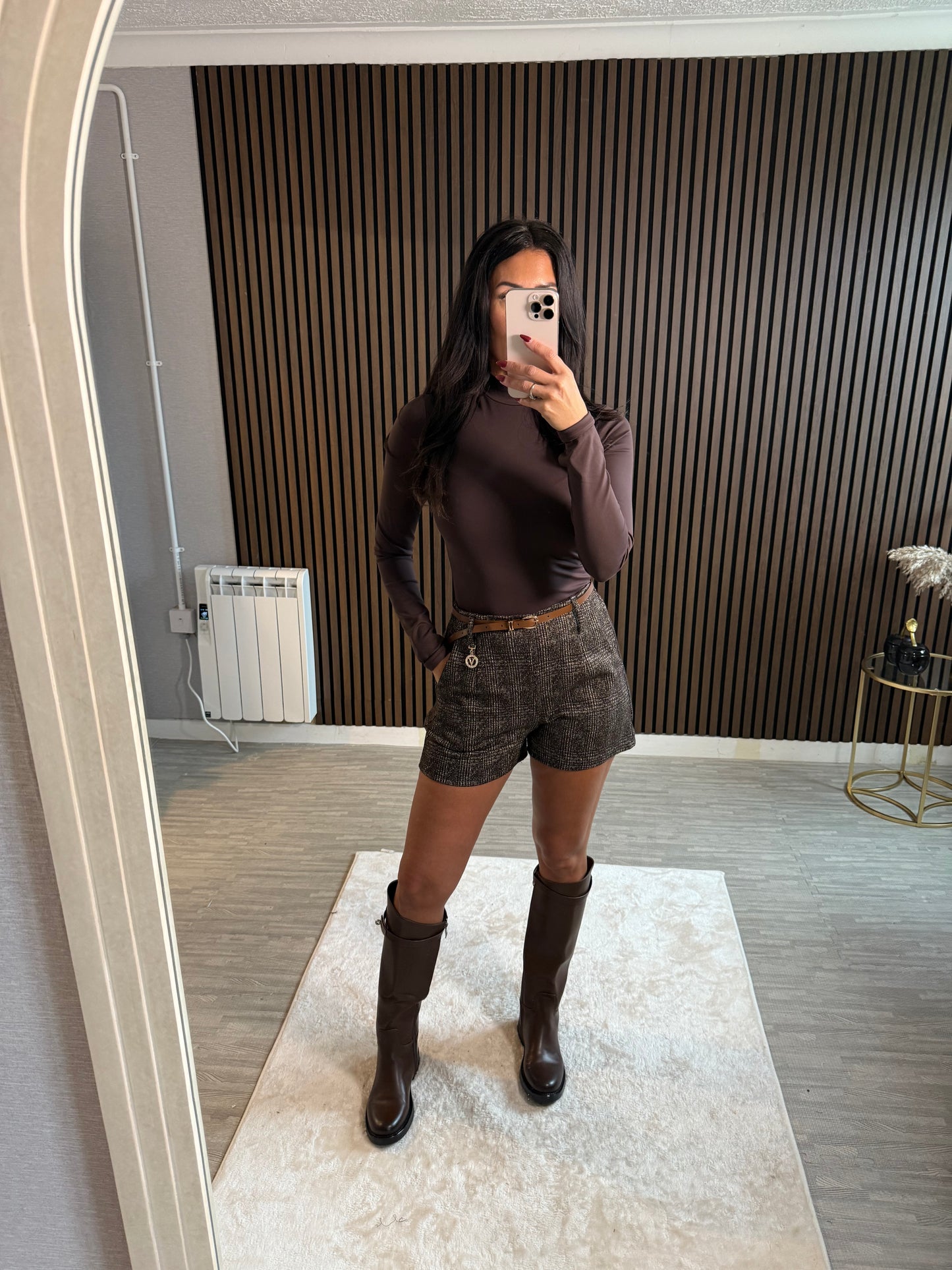 FAITH - Tweed Shorts with Belt