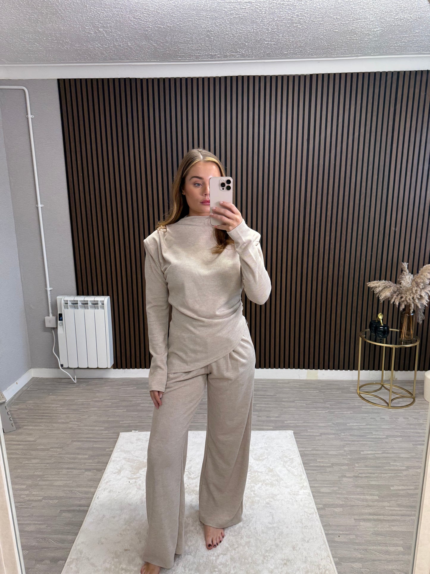 KENZIE - Ruched Padded Shoulder Set