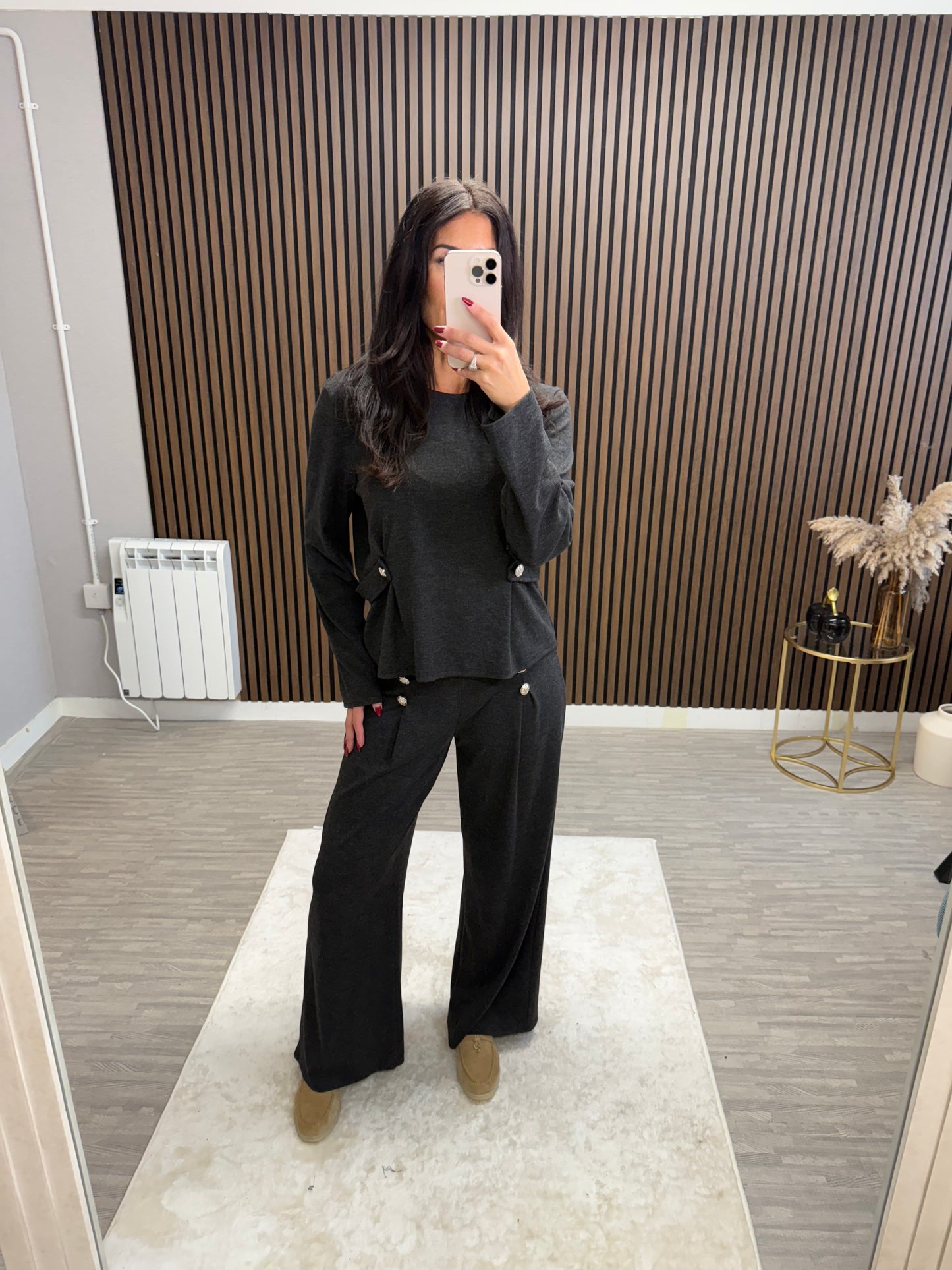 LACEY - Soft Lounge Set with Button Detail