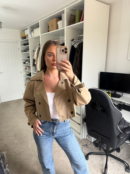 TONI - Cropped Trench Jacket