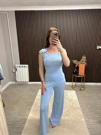 ROBYN - Gold Buckle Detail Lounge Set