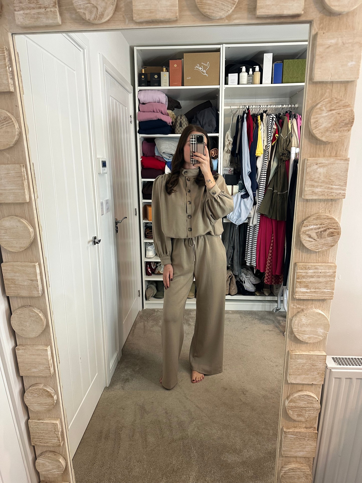 Puffball Funnel Neck Lounge Set