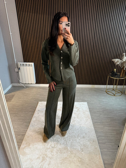 LEXI - Button Corset Lounge Set