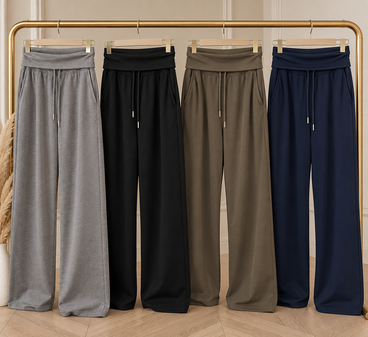 The Hallie Fold Over Joggers